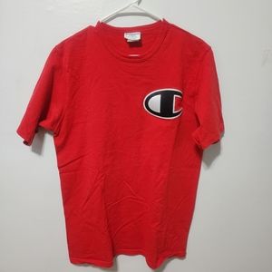 Champion Heritage Big Logo T-shirt Short Sleeve Red (Size L Men's)